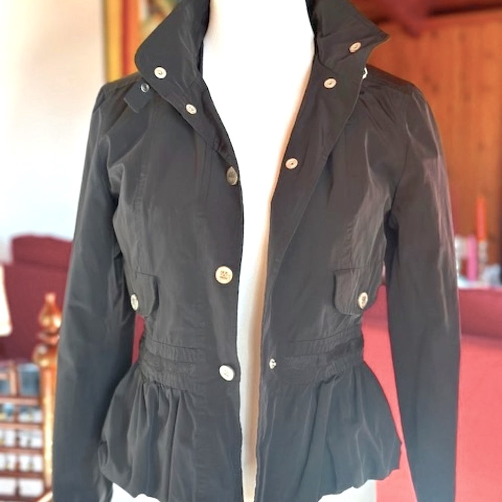 MAXMARA Weekend Black Utility Jacket Coat -  2